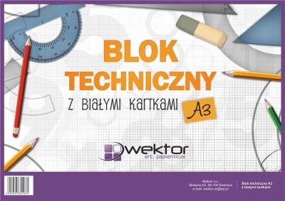 Opakowanie Blok rysunkowy A3/10K biały (10szt)