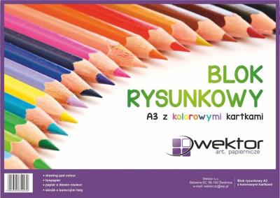 Opakowanie Blok rysunkowy A3/16K kolorowy (10szt)