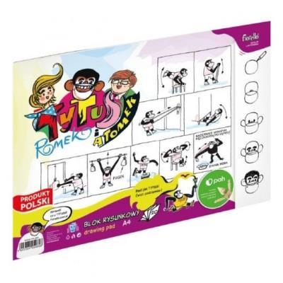 Blok rysunkowy A3/20K Tytus FIORELLO. Wydawca: Fiorello. SmakLiter.pl Opakowanie Blok rysunkowy A3/20K Tytus FIORELLO
