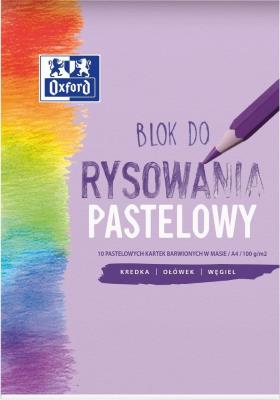 Blok rysunkowy A4/10K pastelowy (20szt) OXFORD. Wydawca: Oxford. SmakLiter.pl Opakowanie Blok rysunkowy A4/10K pastelowy (20szt) OXFORD