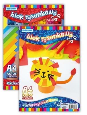 Opakowanie Blok rysunkowy A4/20K 80g kolorowy (10szt)