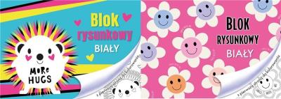 Opakowanie Blok rysunkowy A4/20K biały Dziewczynka