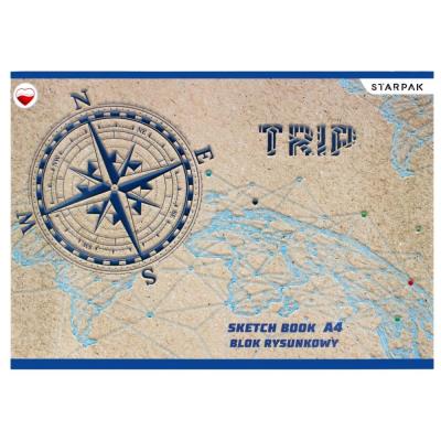 Opakowanie Blok rysunkowy A4/20K biały Trip (20szt)