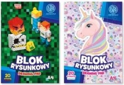 Opakowanie Blok rysunkowy A4/20K Pixel&Unicorn (10szt) ASTRA
