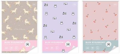 Opakowanie Blok rysunkowy A4/50K UV Cute Girl (10szt)