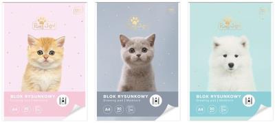 Opakowanie Blok rysunkowy A4/50K UV Puppy Sign (10szt)