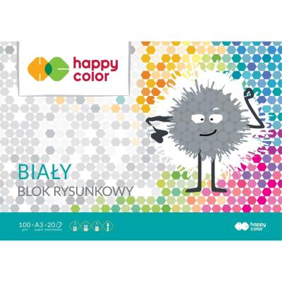 Opakowanie Blok rysunkowy biały A3 100g Happy Color pakiet 10sztuk