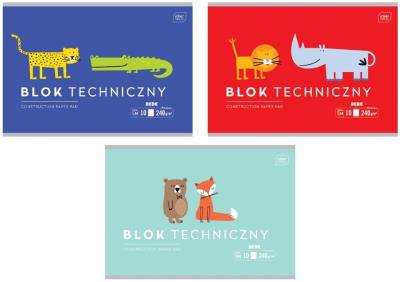 Blok techniczny A4/10K 240g BEBE Kids mix (10szt). Wydawca: INTERDRUK. SmakLiter.pl Opakowanie Blok techniczny A4/10K 240g BEBE Kids mix (10szt)