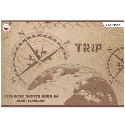 Opakowanie Blok techniczny A4/10K biały Trip (20szt)