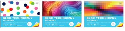 Opakowanie Blok techniczny kolor A4/20K barwiony w m. (5szt)