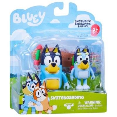 Opakowanie Bluey Figurki Jazda na deskorolce 2 szt.