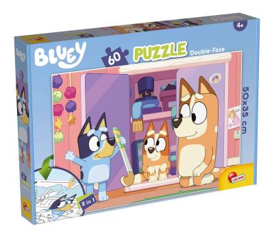 Bluey Puzzle 60. Wydawca: Lisciani. SmakLiter.pl Opakowanie Bluey Puzzle 60