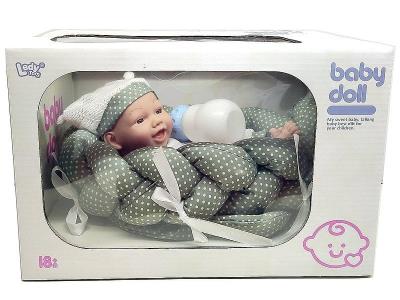 Opakowanie Bobas z kocykiem i butelką 25cm