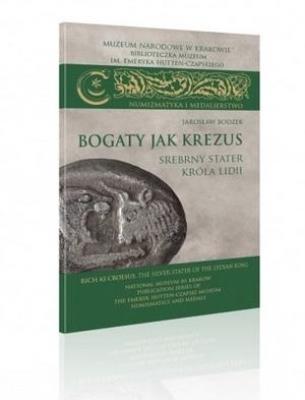 Bogaty jak Krezus. Srebrny stater króla Lidii. Autor: Jarosław Bodzek, Romanowski Andrzej. SmakLiter.pl Okładka książki Bogaty jak Krezus. Srebrny stater króla Lidii