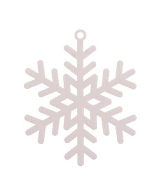 Opakowanie Bombka biała Płatek śniegu plexi