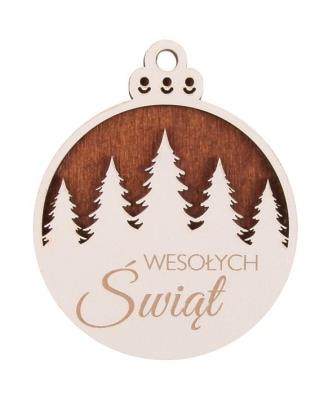 Opakowanie Bombka drewniana Lux 3D