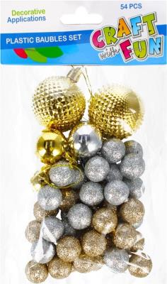 Opakowanie Bombki dekoracyjne złote 54szt