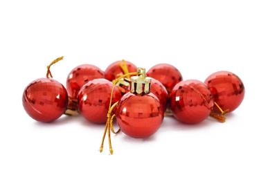 Opakowanie Bombki disco czerwone 9szt