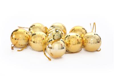 Opakowanie Bombki disco złote 9szt
