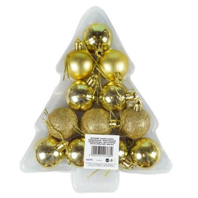 Opakowanie Bombki komplet w choince złoty 12szt