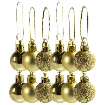 Opakowanie Bombki mini złote 12szt