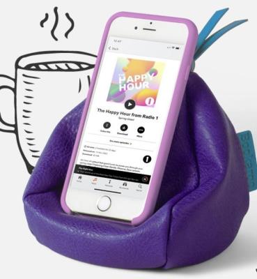Opakowanie Bookaroo Bean Bag Pufa pod smartfon - fioletowa