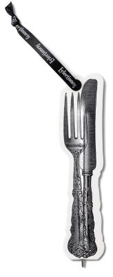 Bookmarks Pens zakładka długopis - widelec i nóż. Wydawca: IF. SmakLiter.pl Opakowanie Bookmarks Pens zakładka długopis - widelec i nóż