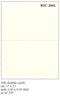 Opakowanie Box 100 Karnetów 13x17cm kremowe BSC 208L