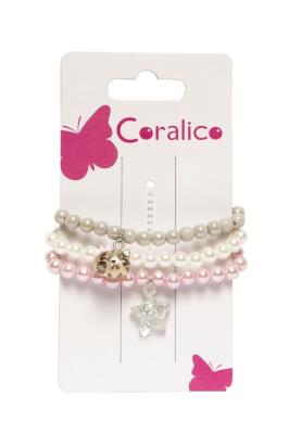 Opakowanie Bransoletki z kotkiem i serduszkiem 3szt