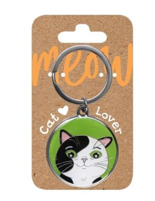 Opakowanie Brelok dla kociarzy - czarno-biały kot