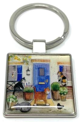 Opakowanie Brelok do kluczy K07 Koty przed domem