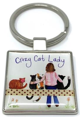Opakowanie Brelok do kluczy K28 Crazy Cat Lady Kociara