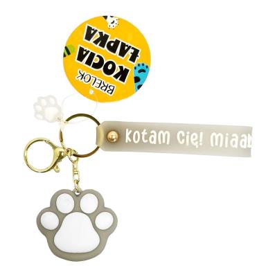 Opakowanie Brelok kocia łapka szary