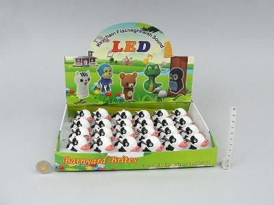 Opakowanie Brelok krowa światło dźwięk 5,5x4x2,5cm (24szt)