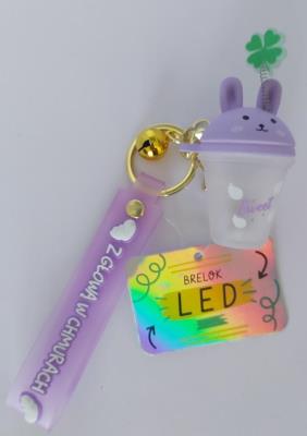 Opakowanie Brelok kubek LED fioletowy