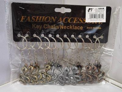 Opakowanie Brelok metalowy wąż (12szt)