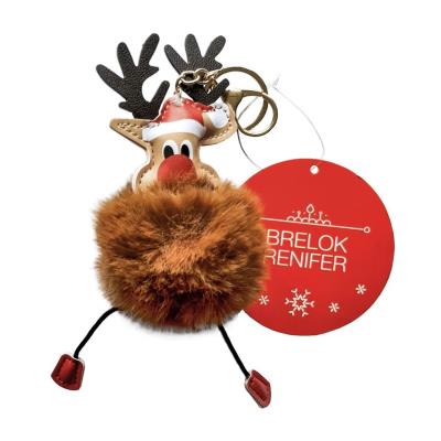 Opakowanie Brelok renifer w czapce