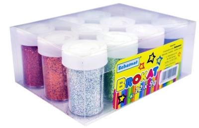 Opakowanie Brokat metaliczny 12 kolorów x 9g