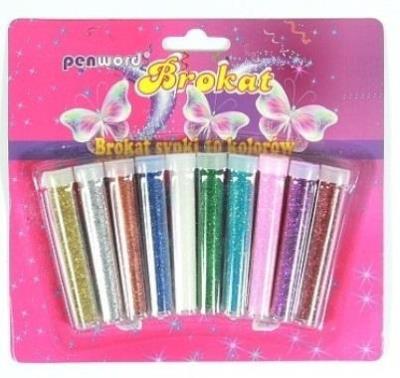 Opakowanie Brokat sypki 10 kolorów