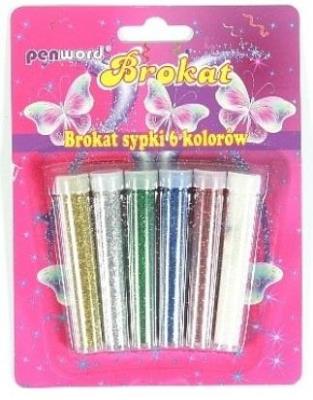 Opakowanie Brokat sypki 6 kolorów 10g