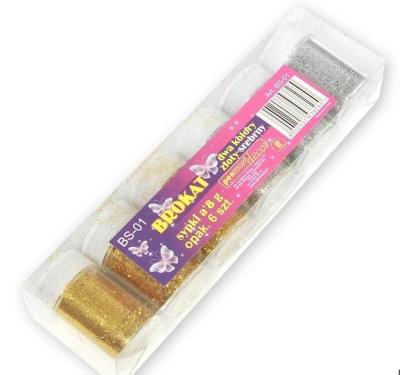 Opakowanie Brokat sypki z dozownikiem 2 kolory 6x8g