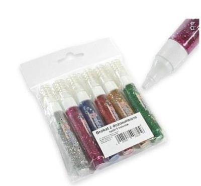 Opakowanie Brokat z dozownikiem sypki 6 kolorów