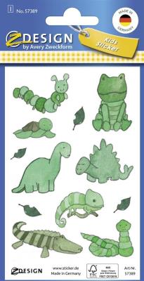 Opakowanie Brokatowe naklejki - Dinozaury, jaszczurki