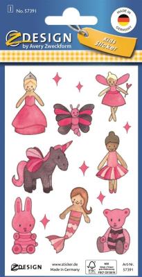 Opakowanie Brokatowe naklejki - Dla dziewczynki