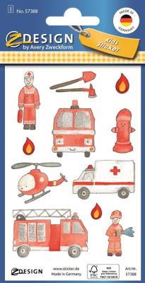 Opakowanie Brokatowe naklejki - Służby ratunkowe