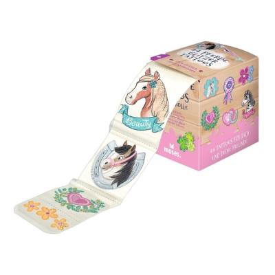 Opakowanie Brokatowe tatuaże na rolce Konie