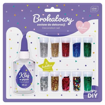 Opakowanie Brokatowy zestaw do dekoracji