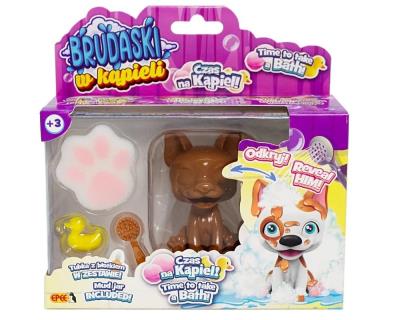 Opakowanie Brudaski w kąpieli piesek Boston biało-żółty