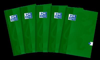 Opakowanie BRULION OXFORD ESSE SZY A4 96K 90G KR MA ZIELONY kratka z marginesem