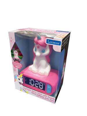 Opakowanie Budzik cyfrowy z lampką nocną Jednorożec i efektami dźwiękowymi RL800UNI